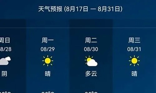 淮南40天天气预报（淮南天气30天预报）