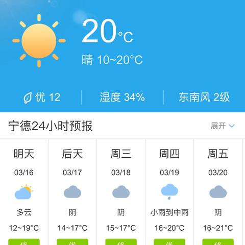 宁德天气（宁德天气一个月30天气）