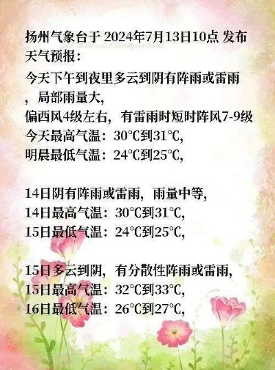 高邮天气(高邮天气报告最新) 高邮天气(高邮天气报告最新)